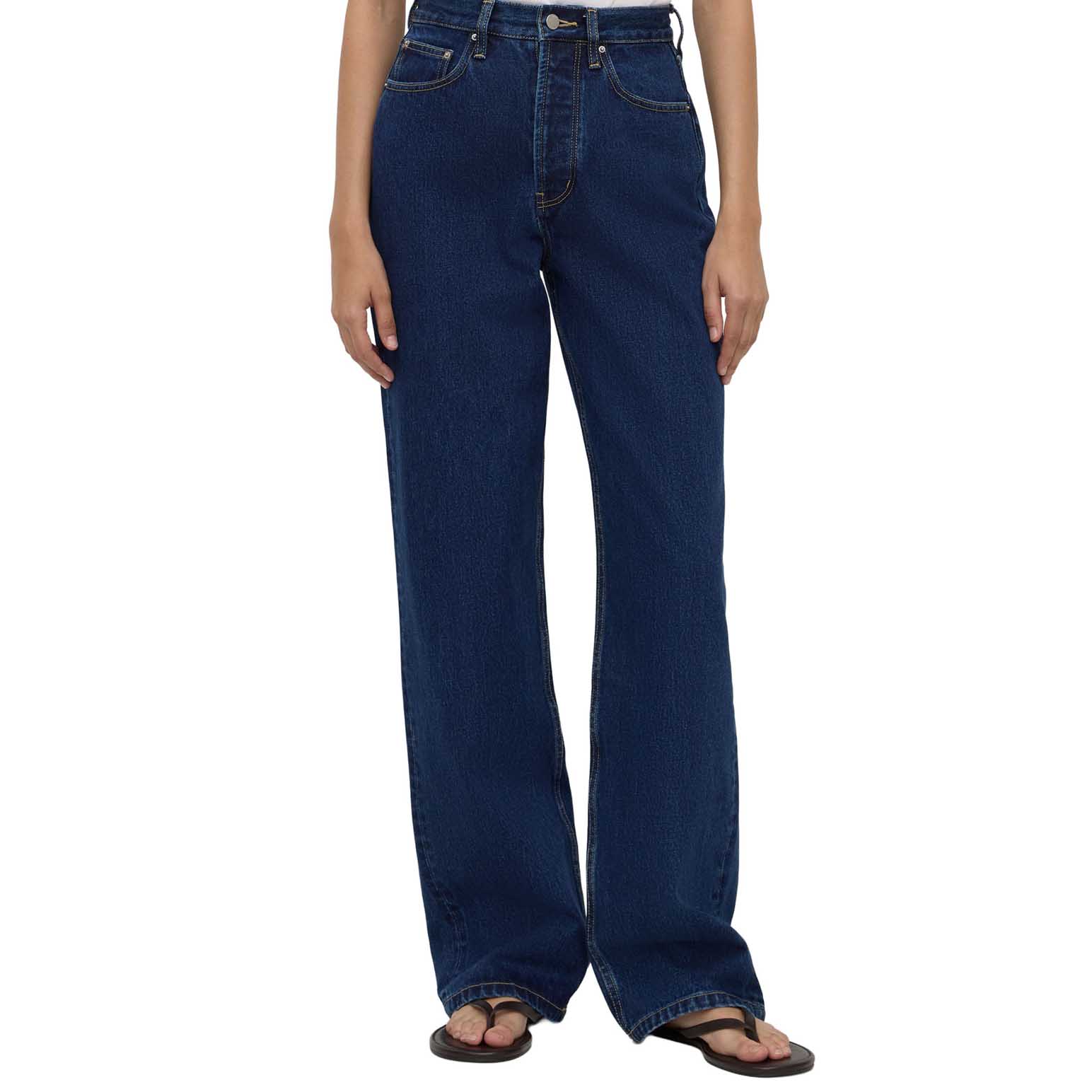 Assembly Label High Rise Straight Jean Heritage Blue